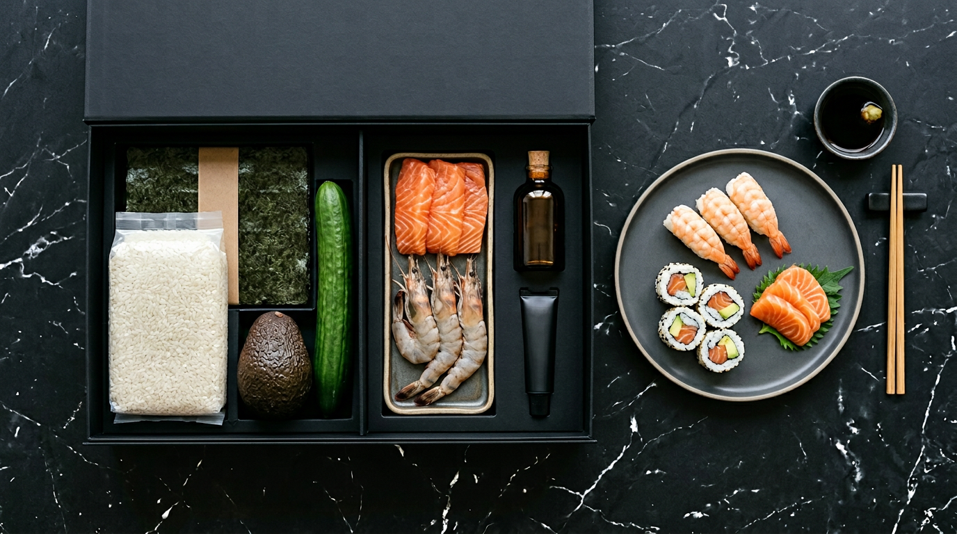 Nyami Nyami Home Sushi Kit Salmon & Prawn