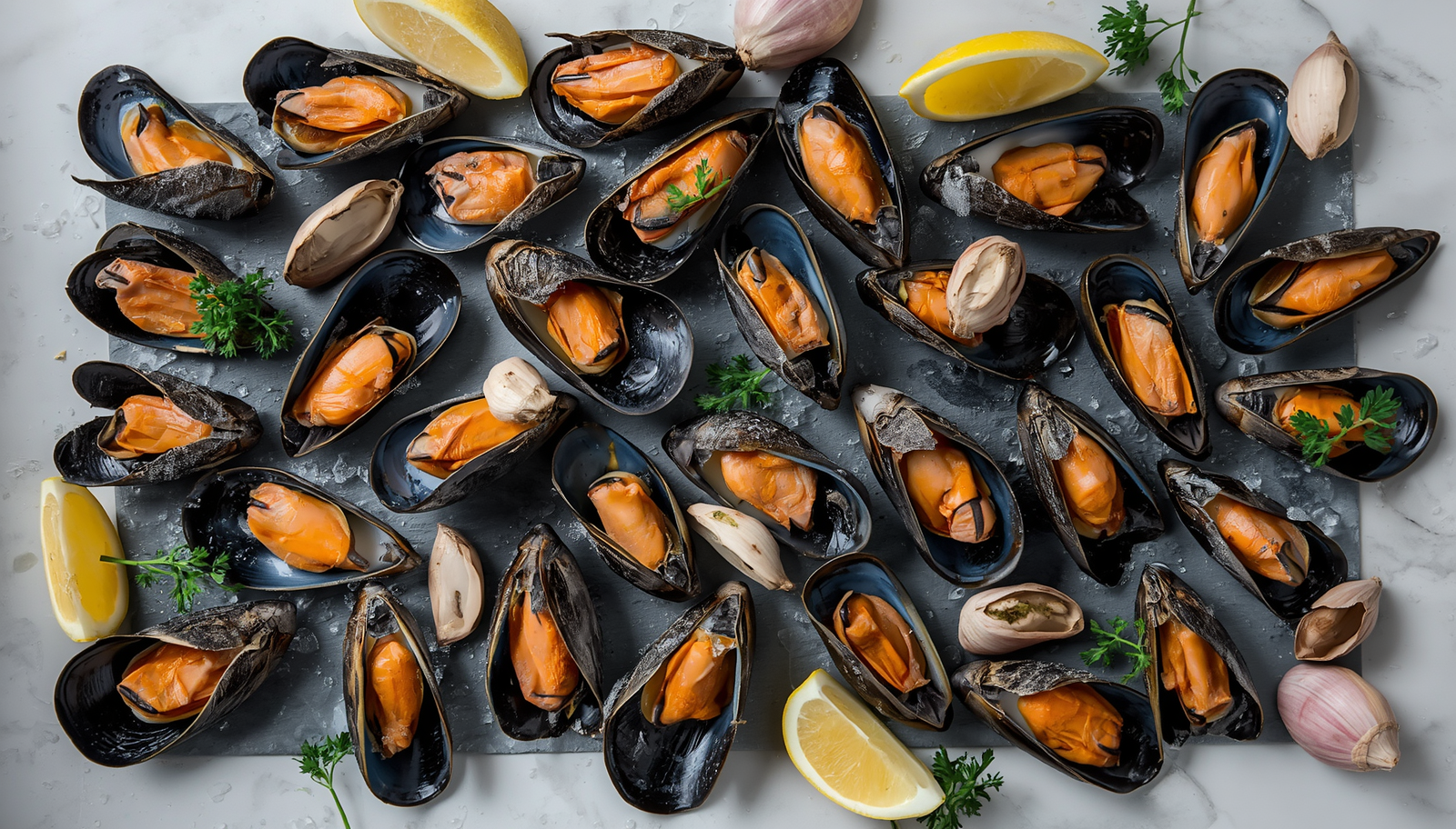 Half Shell Mussels 800g