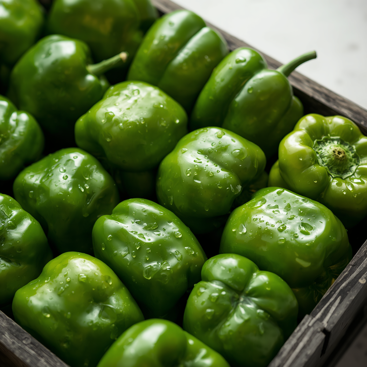 Fresh Green Bell Peppers