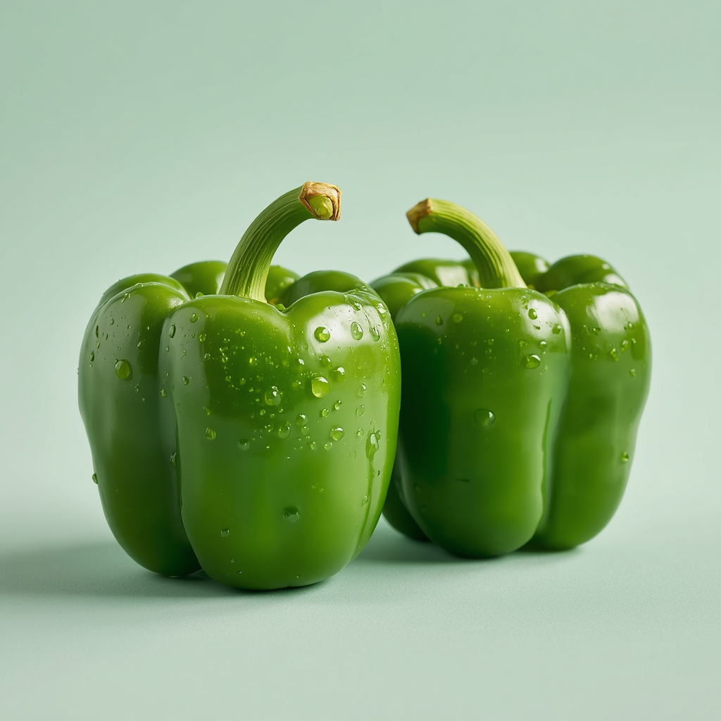 Fresh Green Bell Peppers