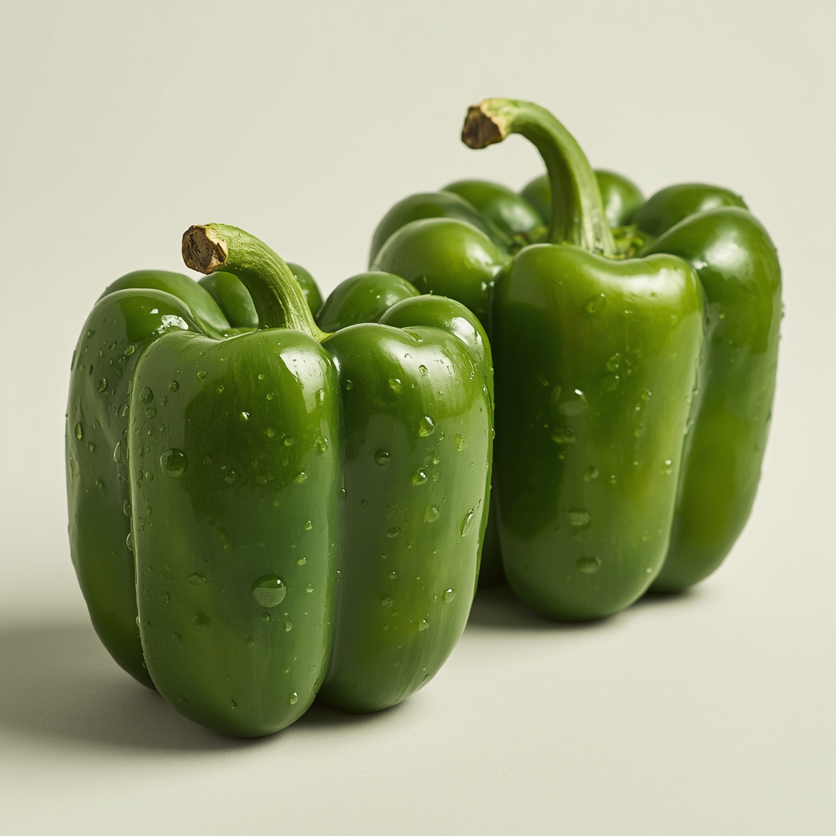 Fresh Green Bell Peppers