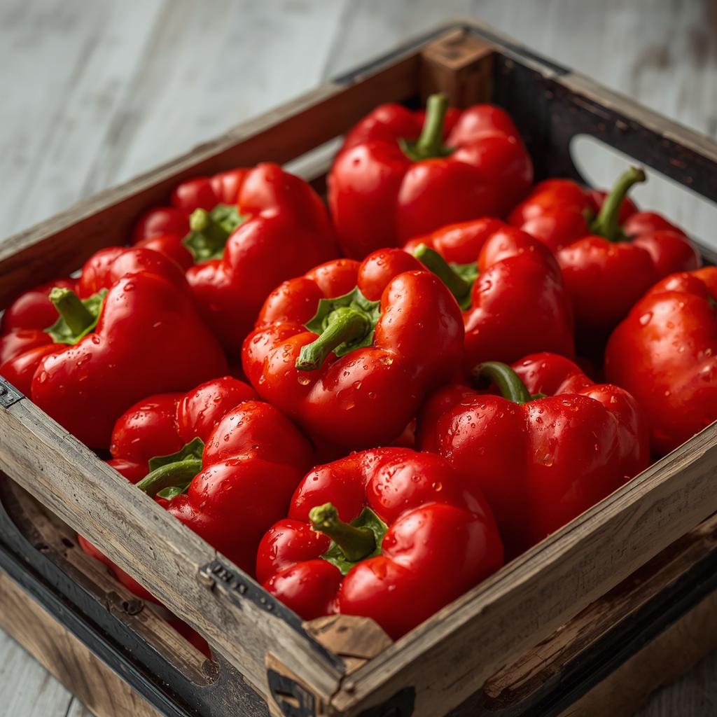 Fresh Red Bell Peppers