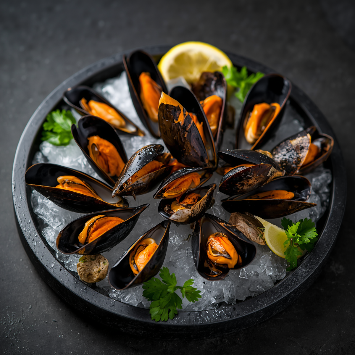 Half Shell Mussels 800g